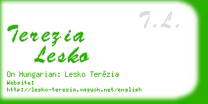 terezia lesko business card